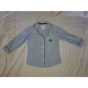 Gilly Hicks - Blue Striped Pajama Top - Size XS